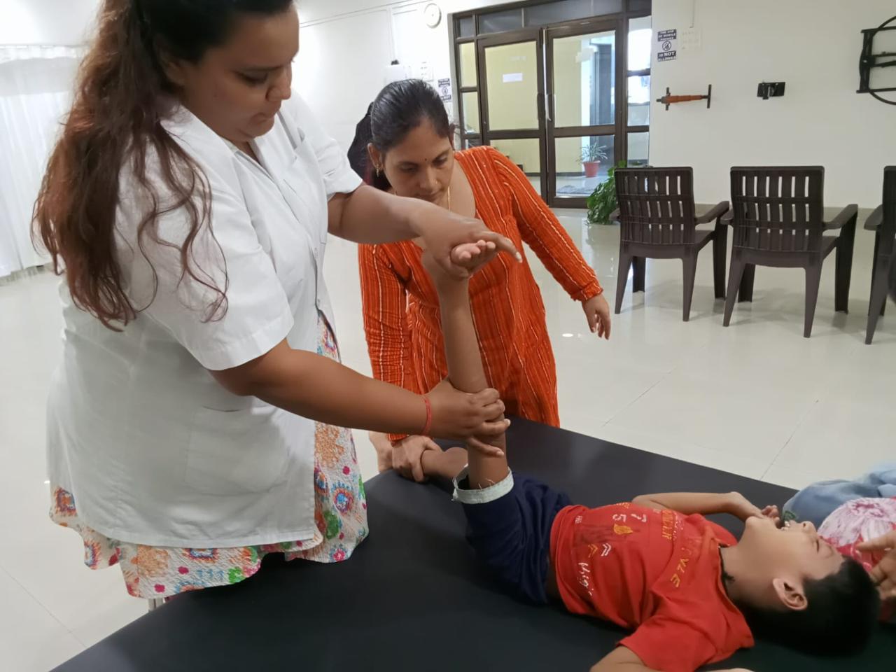 A physiotherapy session at VPCF